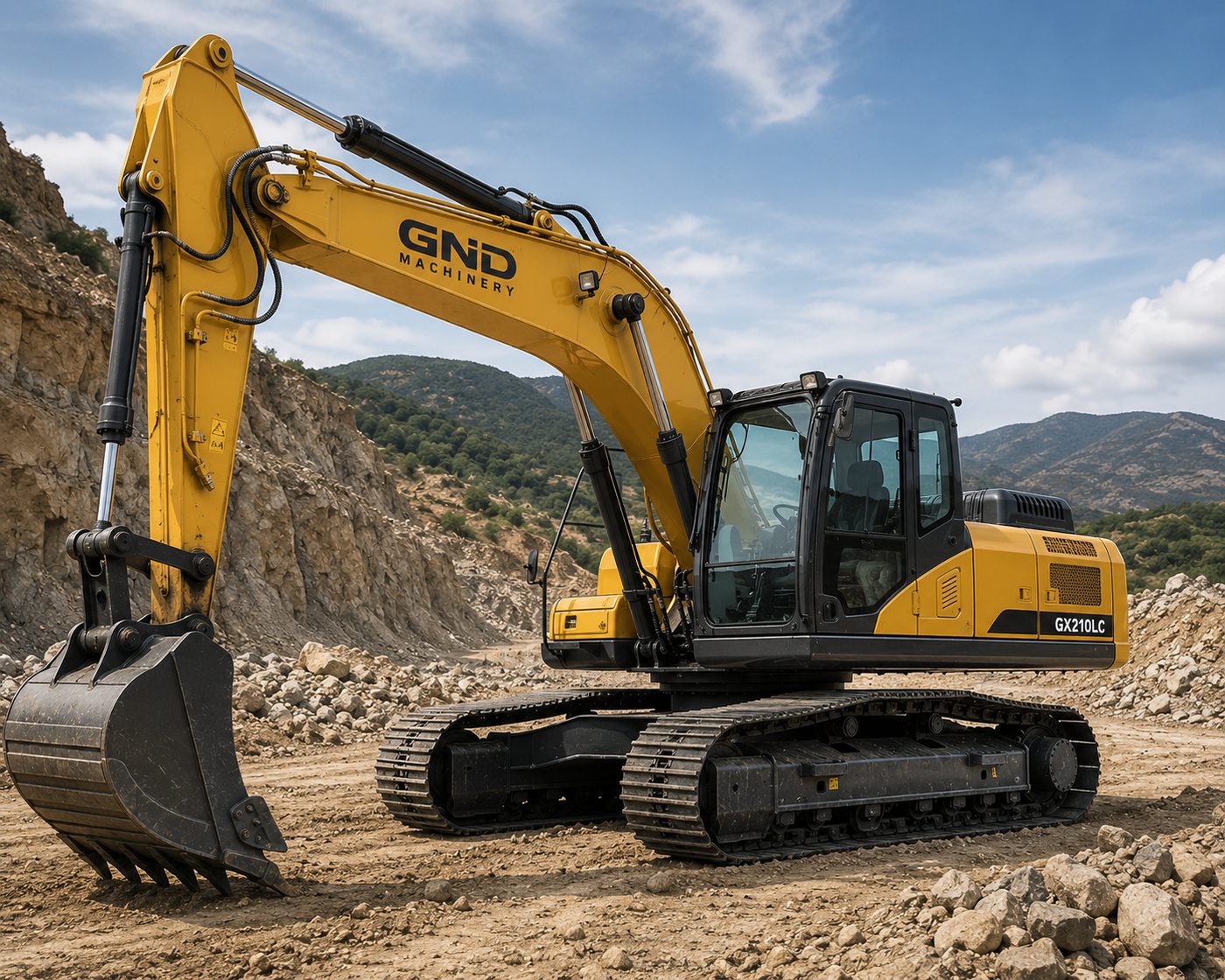 Excavators supplied by GND Machinery