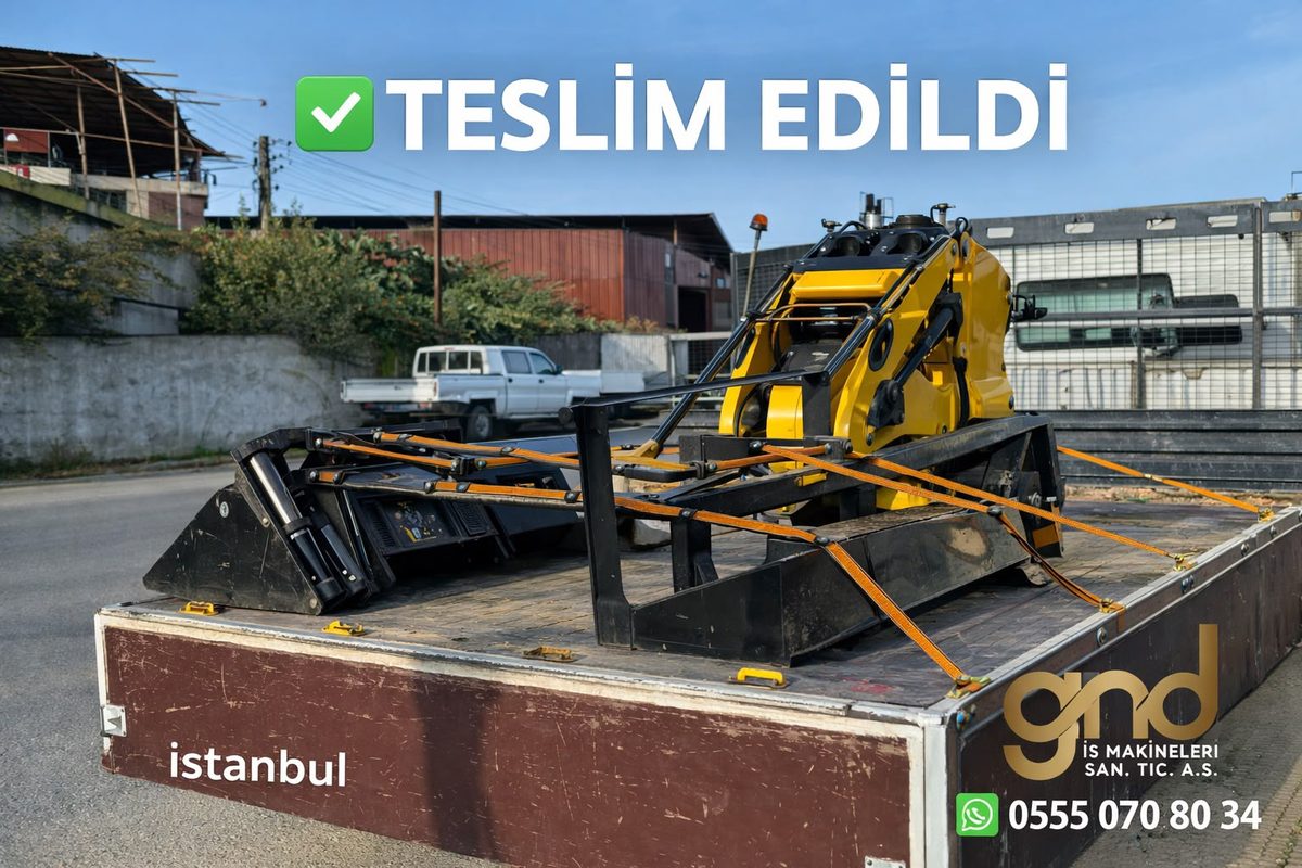 İstanbul'a mini skid steer loader ve ataşmanları teslimatı